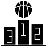 zege icoon, basketbal thema vector