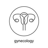 lijn icoon gynaecologie vector