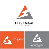 macht bliksem logo vector ontwerp