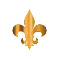 fleur de lis icoon vector ontwerp sjabloon