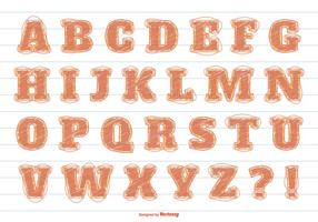 Messy Scribble Style Vector Alfabet