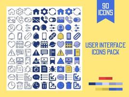 gebruiker koppel pictogrammen pak vector