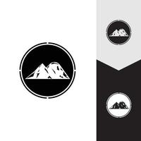 berg pictogram logo sjabloon vector illustratie ontwerp