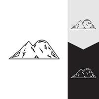 berg pictogram logo sjabloon vector illustratie ontwerp