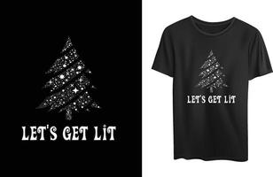 kerst t-shirt ontwerp vector