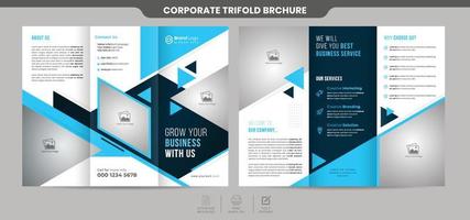 modern en creatief bedrijf drievoud brochure sjabloon vector