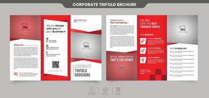 modern en creatief bedrijf drievoud brochure sjabloon vector