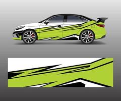 grafisch abstract racing ontwerpen voor voertuig sticker vinyl wrap. auto sticker vector