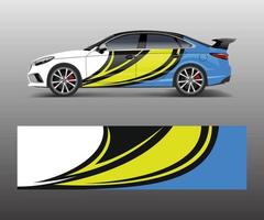 modern streep voor racing auto wrap, sticker, en sticker ontwerp vector. vector