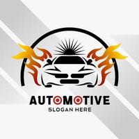 auto automotive logo ontwerp in creatief abstract stijl met brand element. snel en snelheid logo sjabloon vector. automotive logo premie illustratie vector