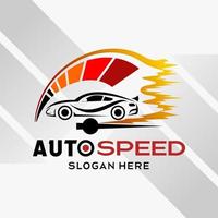 auto automotive logo ontwerp in creatief abstract stijl met kleurrijk tpm en brand elementen. snel en snelheid logo sjabloon vector. automotive logo premie illustratie vector