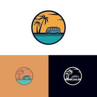 zomer strand logo vectorillustratie vector