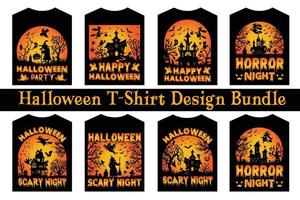 halloween t-shirt ontwerp bundel. verschrikking hand- duivel t-shirt ontwerp. mooi en opvallende halloween vector cartoon-stijl van verschrikking handen, duivels, pompoenen, heksen, katten, vleermuizen, en veel meer.