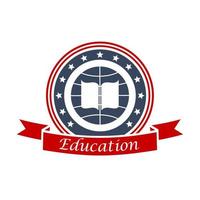 onderwijs icoon voor Universiteit, middelbare school, academie vector