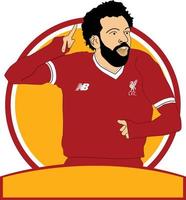 mohamed salah Amerikaans voetbal speler vector