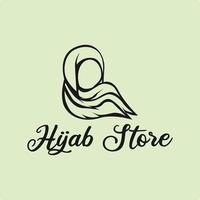 muslimah hijab logo symbool sjabloon vector