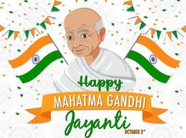 mahatma Gandhi Jayanti dag poster vector