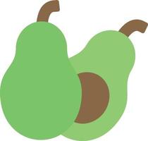 avocado plat icoon vector