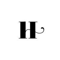 h brief logo ontwerp voor mode en schoonheid en spa bedrijf. h brief vector icoon. h logo