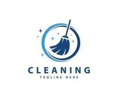 creatieve schoonmaak logo ontwerpsjabloon vector