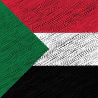 Soedan onafhankelijkheid dag 1 januari, plein vlag ontwerp vector