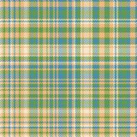 Schotse ruit plaid patroon naadloos. afdrukken kleding stof textuur. controleren vector achtergrond.