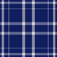 Schotse ruit plaid patroon in blauw. afdrukken kleding stof structuur naadloos. controleren vector achtergrond.