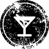 cocktail met olijf noodlijdend icoon vector