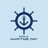 wereld maritiem dag ontwerp vector