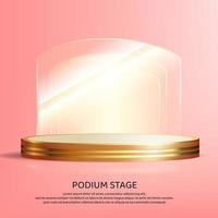 3d Product backdrop vector met Scherm podium