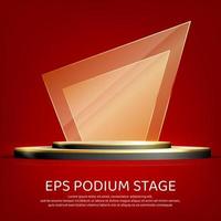 3d Product backdrop vector met Scherm podium