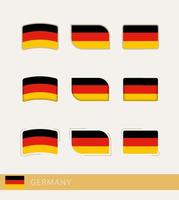 vector vlaggen van duitsland, verzameling van Duitsland vlaggen.