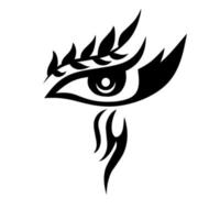 illustratie vector grafisch van tribal kunst tatoeëren ogen
