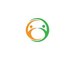 menselijk gezond en welzijn logo ontwerp vector symbool sjabloon.
