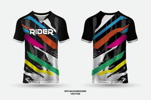 futuristische abstract Jersey geschikt voor racen, voetbal, gamen, motorcross, gamen, wielersport. vector