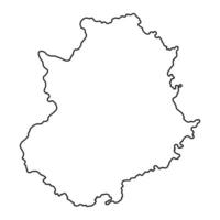 extremadura kaart, Spanje regio. vector illustratie.