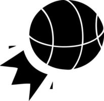platte symbool basketbal vector