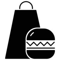 hamburger winkel icoon, voedsel onderhoud thema vector