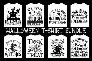 halloween t-shirt bundel. verschrikking hand- duivel t-shirt ontwerp. mooi en opvallende halloween vector cartoon-stijl van verschrikking handen, duivels, pompoenen, heksen, katten, vleermuizen, en veel meer.