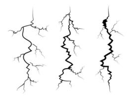 afdrukhand getrokken gebarsten muur, grond, glas, ei. tekening breken set. vector illustratie