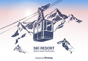 Gratis Ski Resort Vectorillustratie vector