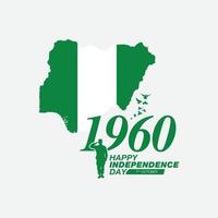 vieren onafhankelijkheid dag van nigeria, oktober 01, groeten soldaten en leger zijn in actie, ari krachten tonen lucht tonen in de lucht, een nationaal vakantie opgemerkt door de republiek van Nigeria Aan 1960 vector