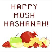 Rosh hashanah vector illustratie set.