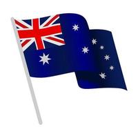 Australië vlaggenhand getrokken vector