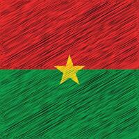 Burkina faso onafhankelijkheid dag 5 augustus, plein vlag ontwerp vector