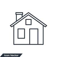 huis gebouw icoon logo vector illustratie. huis symbool sjabloon voor grafisch en web ontwerp verzameling