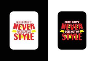 creatief typografie sticker t-shirt ontwerp premie vector sjabloon