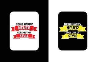 creatief typografie sticker t-shirt ontwerp premie vector sjabloon