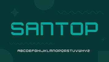 santop schoonschrift brief logo ontwerp vector