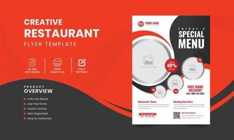 abstract restaurant voedsel folder Sjablonen of heerlijk voedsel menu folder ontwerp vector